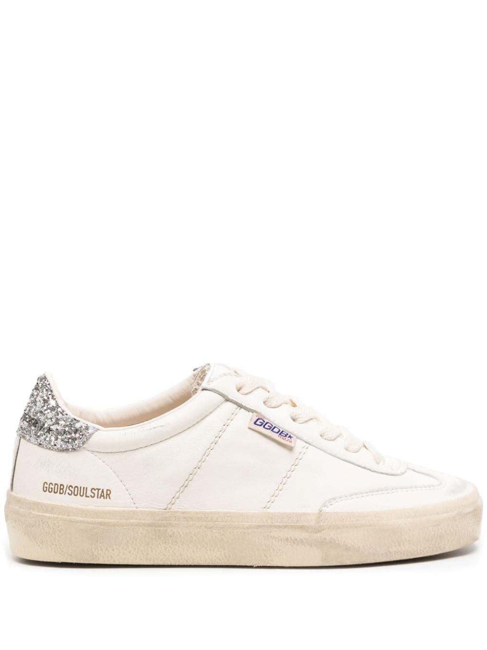 GOLDEN GOOSE Sneakers Soul Star in pelle con glitter 