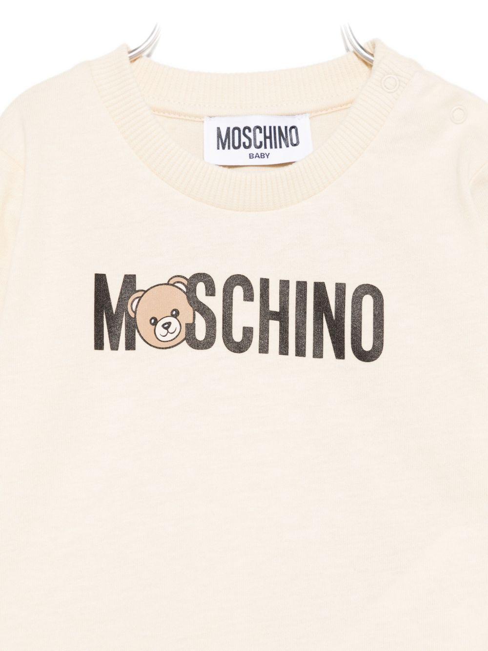 MOSCHINO T-shirt a maniche lunghe con stampa 