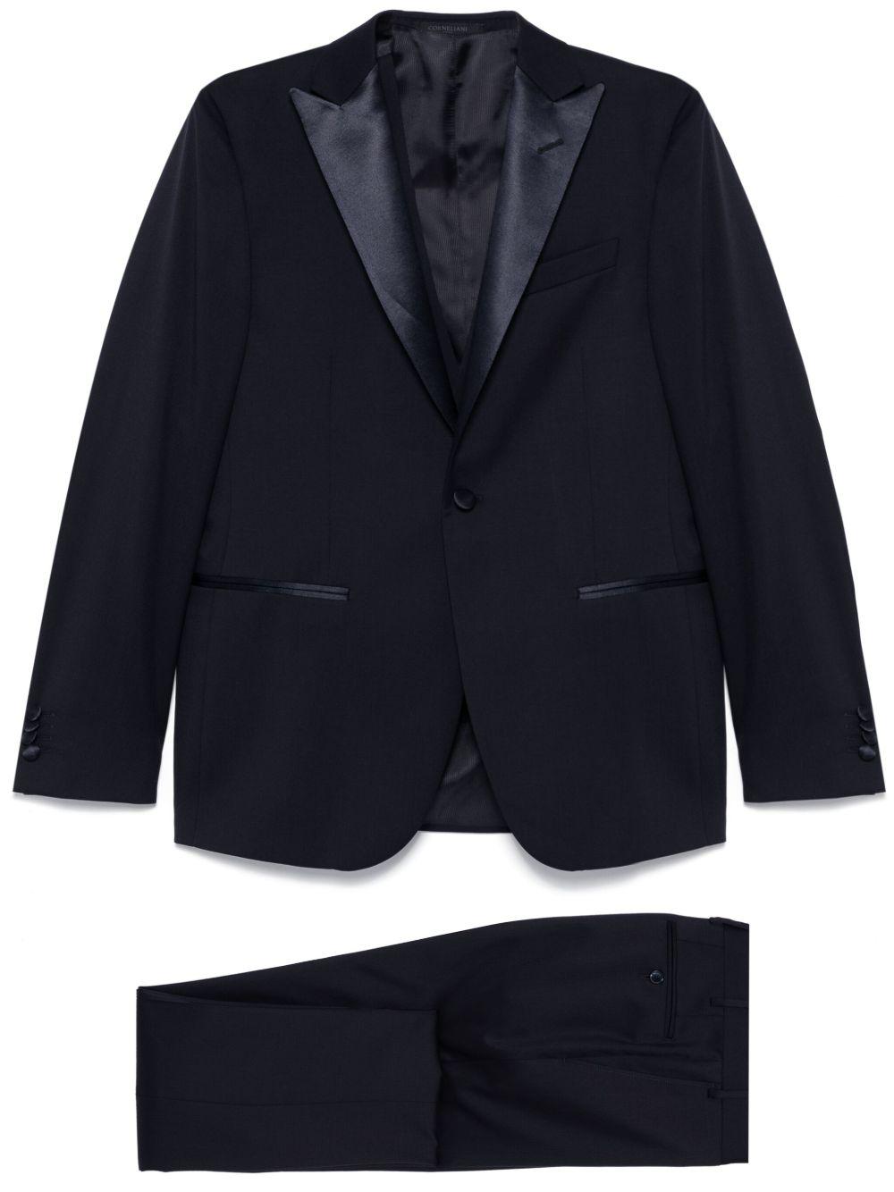 CORNELIANI Completo in lana blu notte 