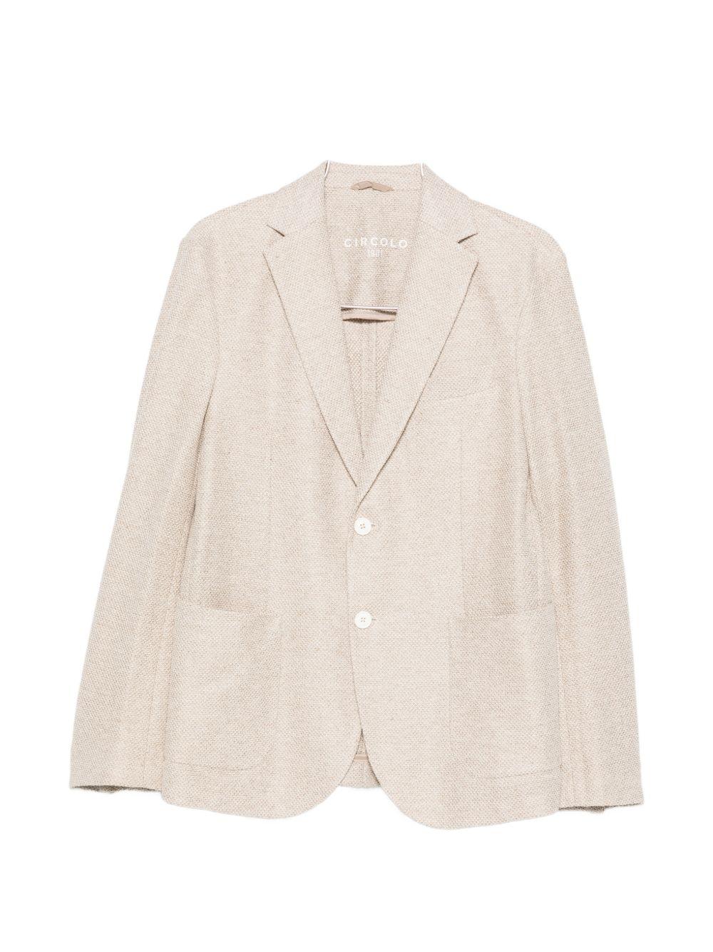 CIRCOLO 1901 Giacca blazer beige con tasche 
