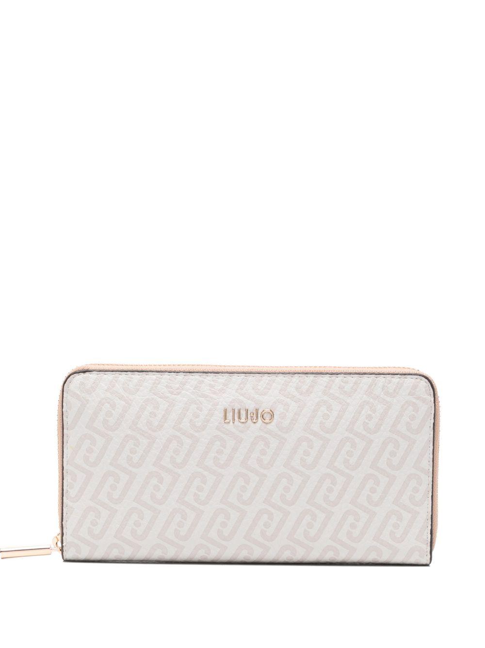 LIUJO Portafoglio grande monogram in pelle 
