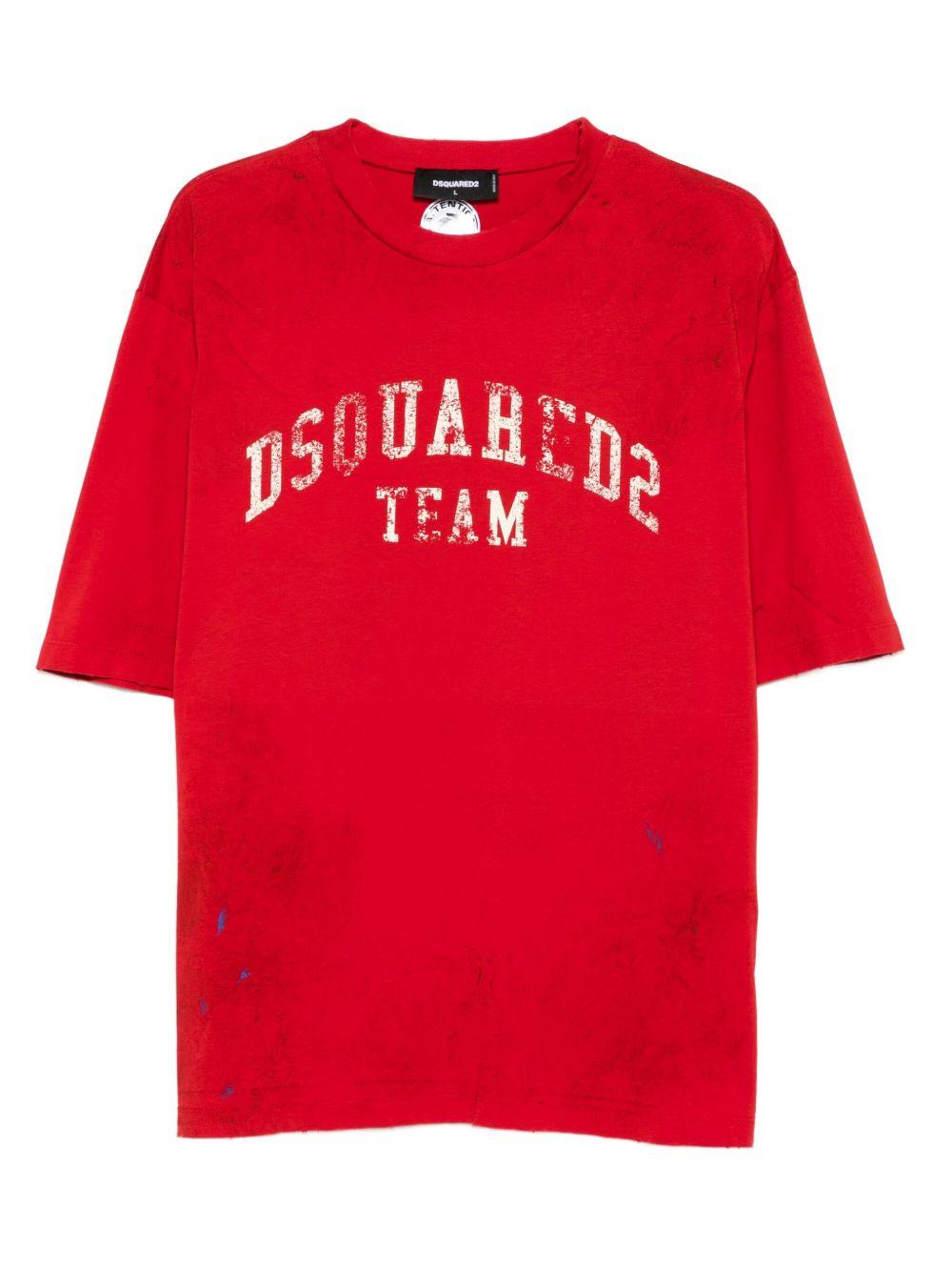 DSQUARED2 T-shirt girocollo con stampa 