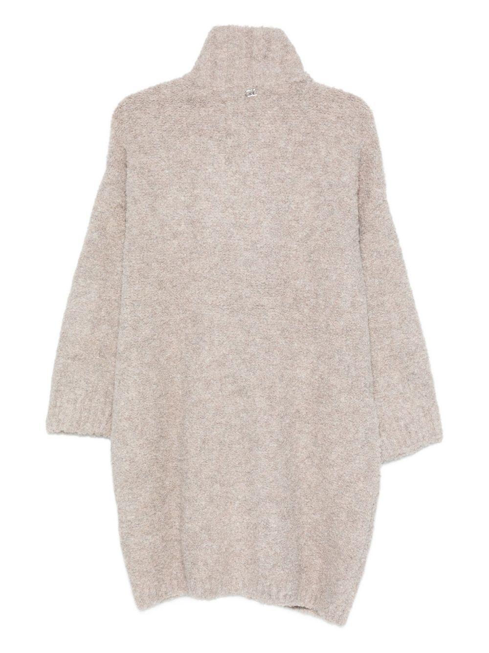 LIUJO Cappa beige con collo alto 