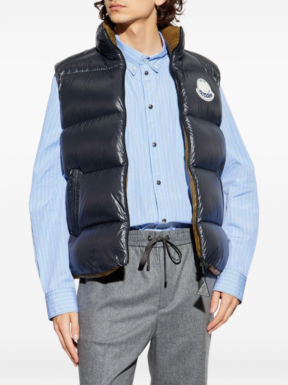 MONCLER Gilet imbottito con logo 