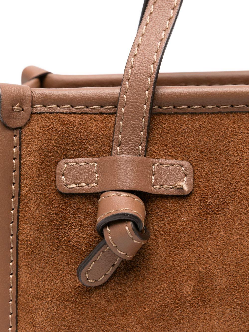 GIANNI CHIARINI Borsa shopping Marcella in camoscio marrone 