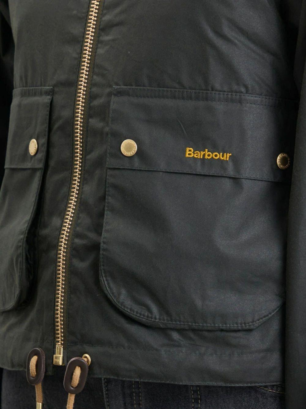 BARBOUR Giacca Marron in cotone cerato 