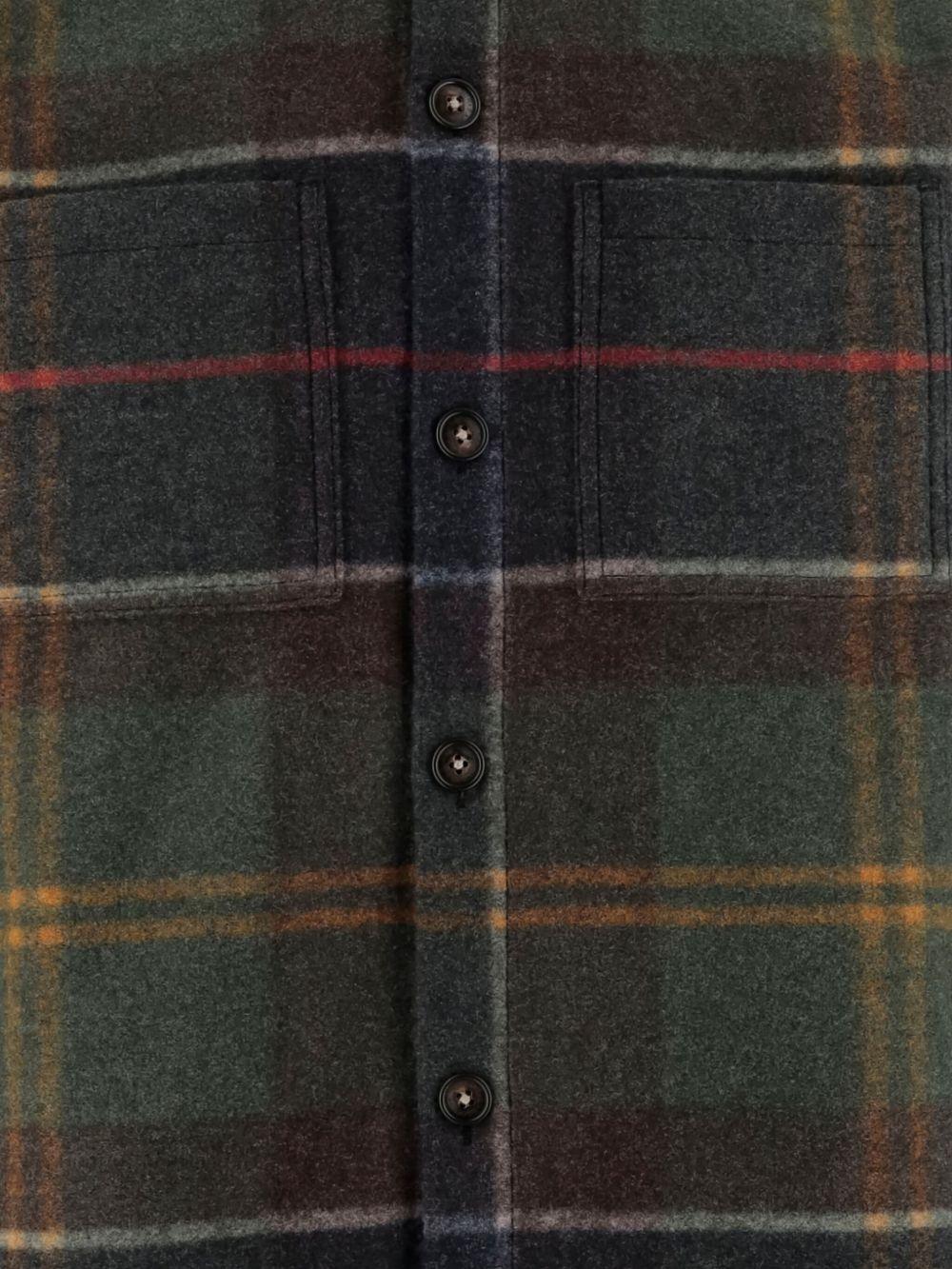 BARBOUR Camicia tartan verde 