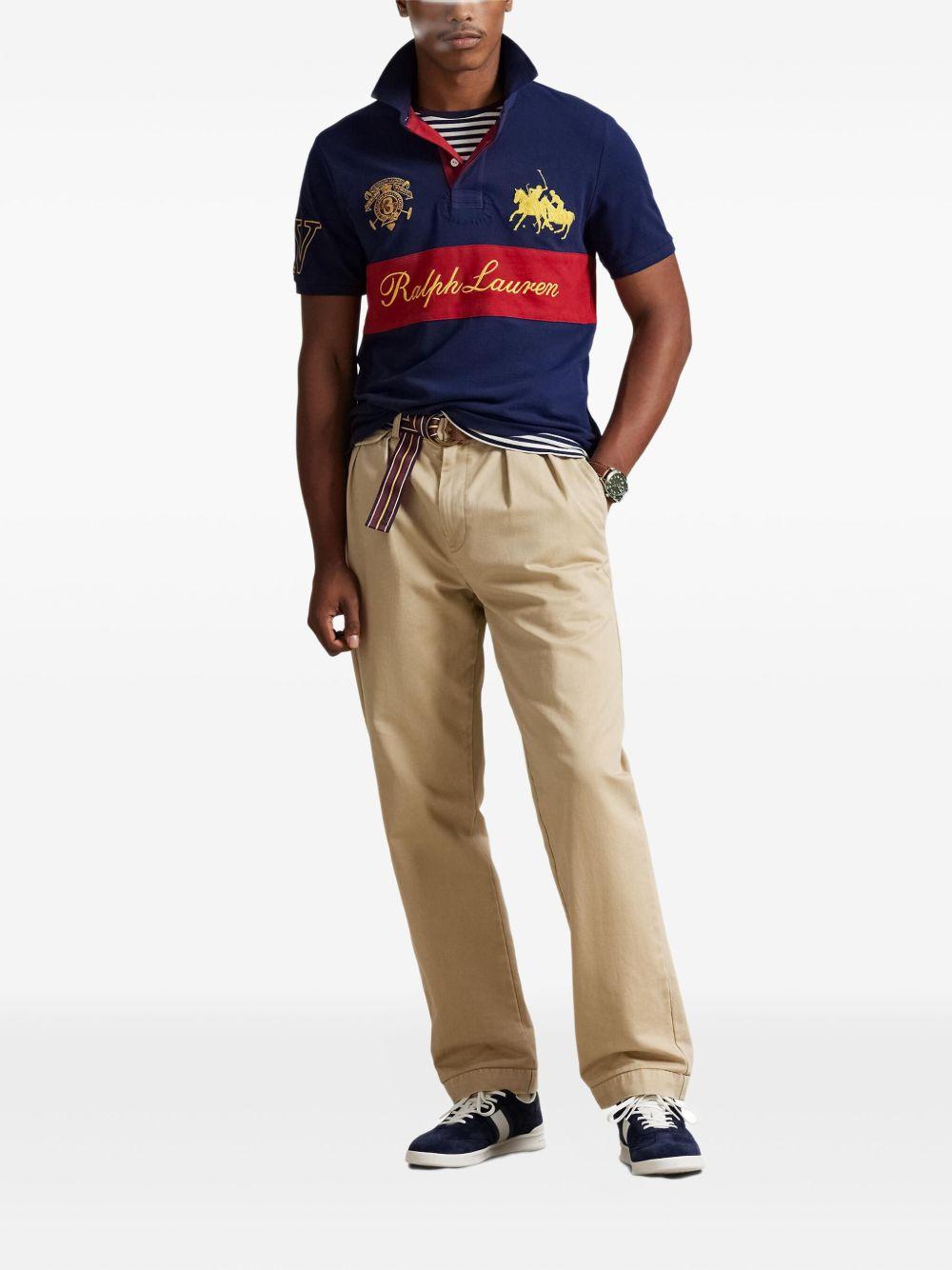 POLO RALPH LAUREN Polo blue e rossa con logo 