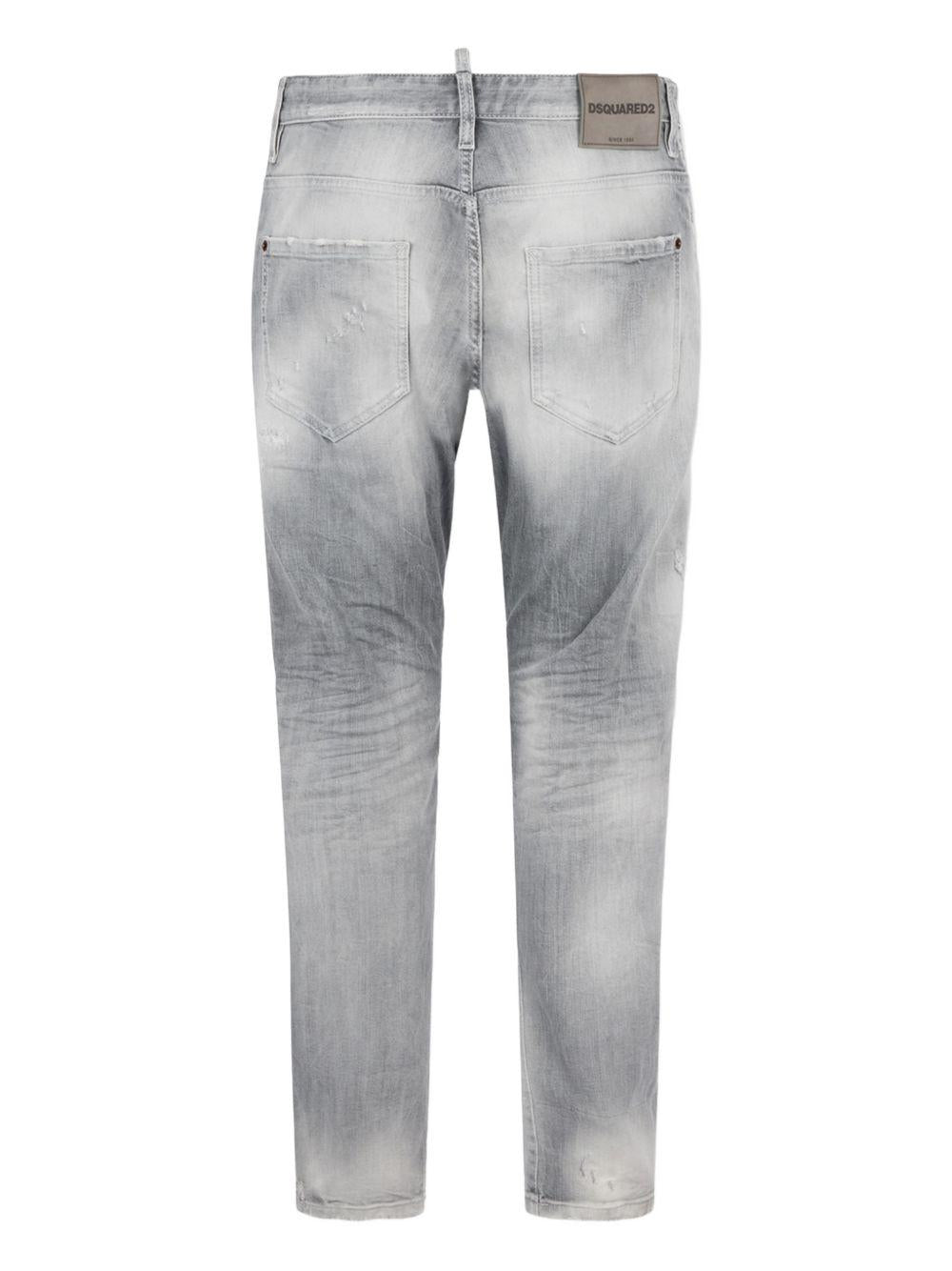 DSQUARED2 Jeans in cotone elasticizzato grigio chiaro 