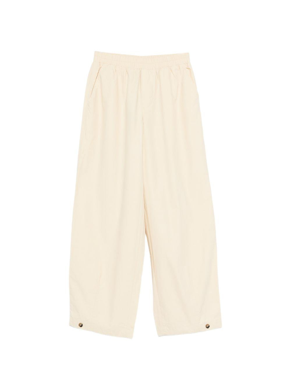 YERSE Pantaloni Carli in cotone beige 