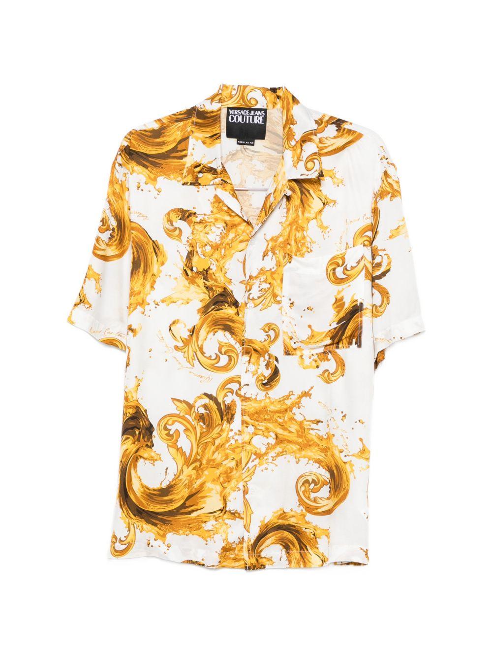 VERSACE JEANS COUTURE Camicia a maniche corte con stampa 