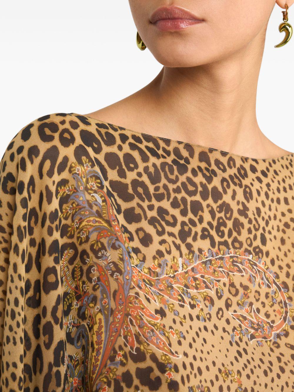 ETRO Poncho in seta 