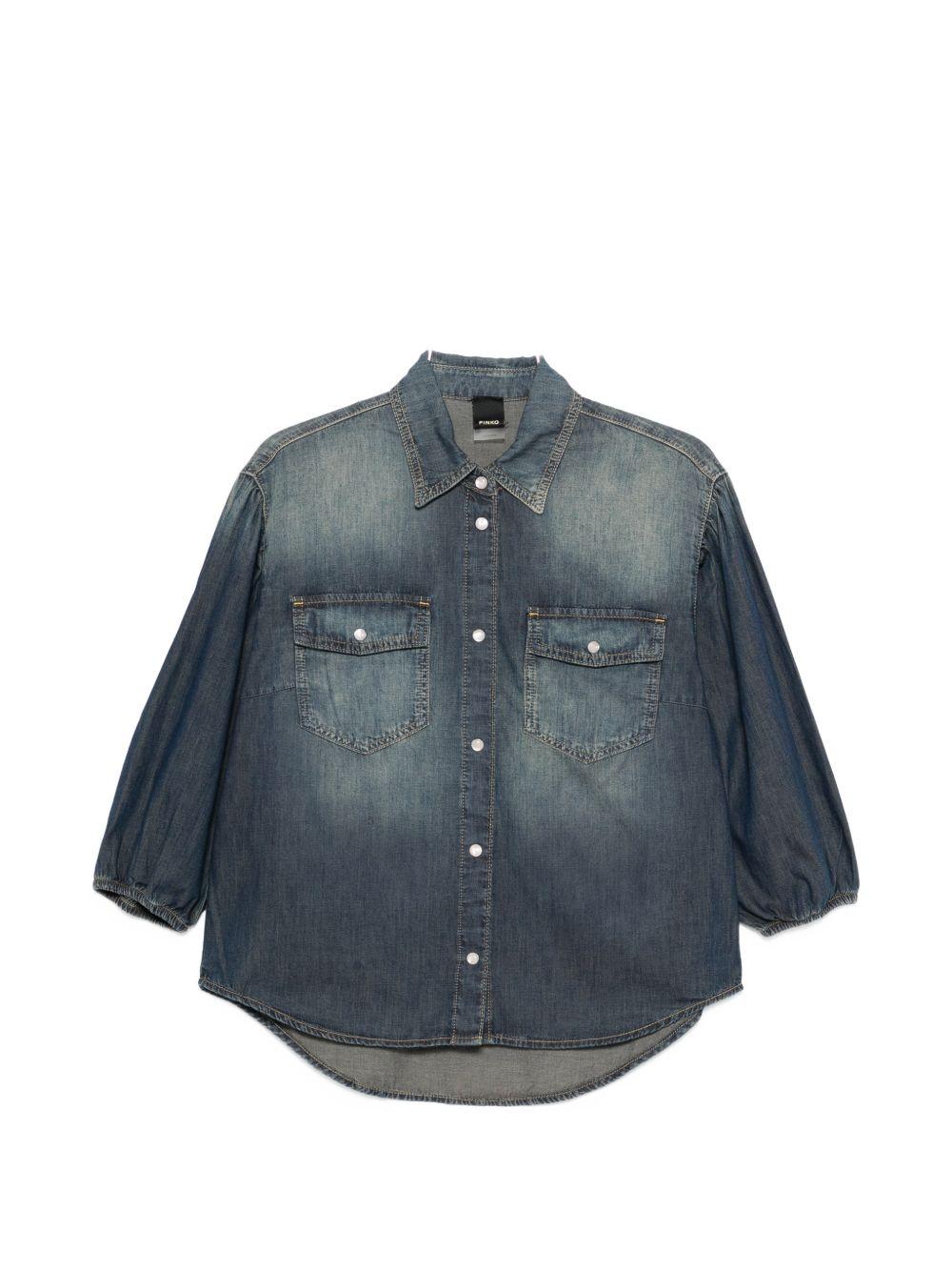 PINKO Camicia Danae in denim con tasche 