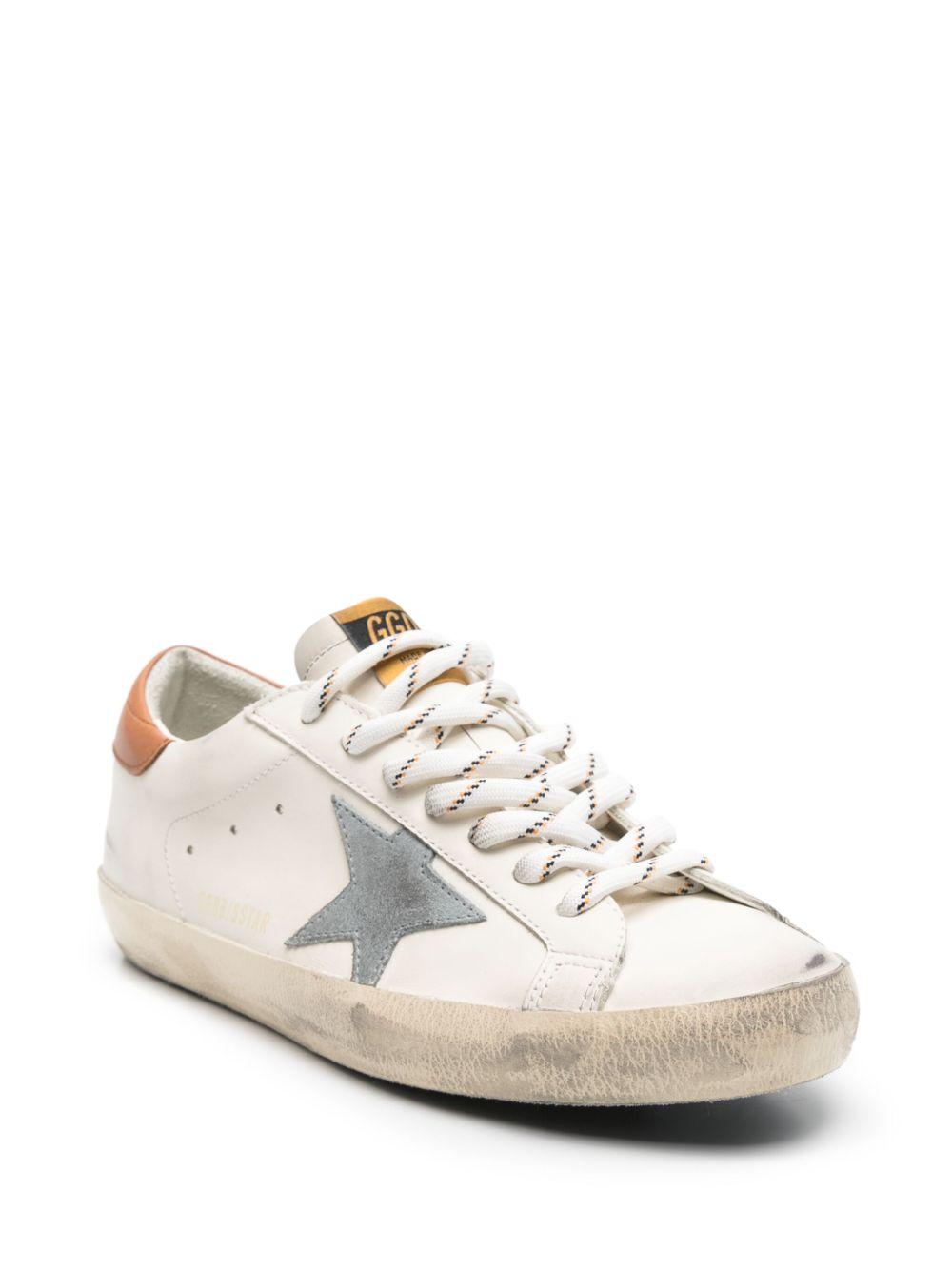 GOLDEN GOOSE Sneakers 'Super-Star' bianco e arancione 