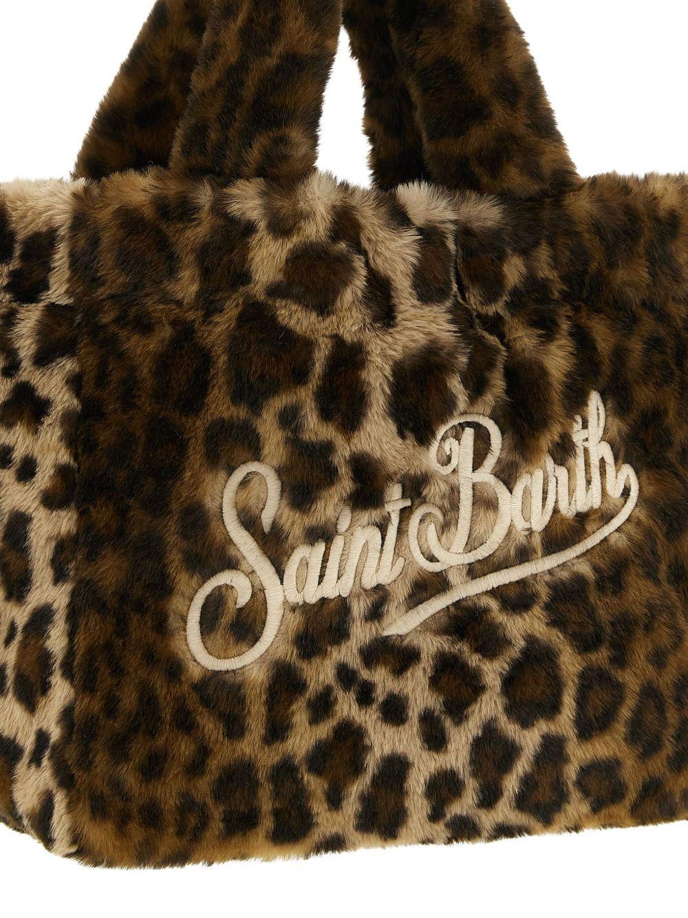 MC2 SAINT BARTH Borsa 'Colette Soft' in pelliccia leopardata 