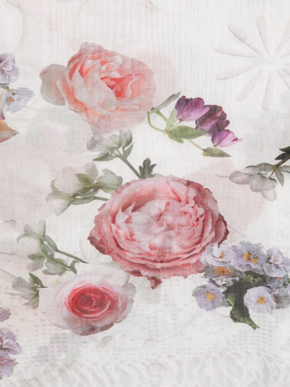 FALIERO SARTI Foulard Fosca con decorazione fiori 