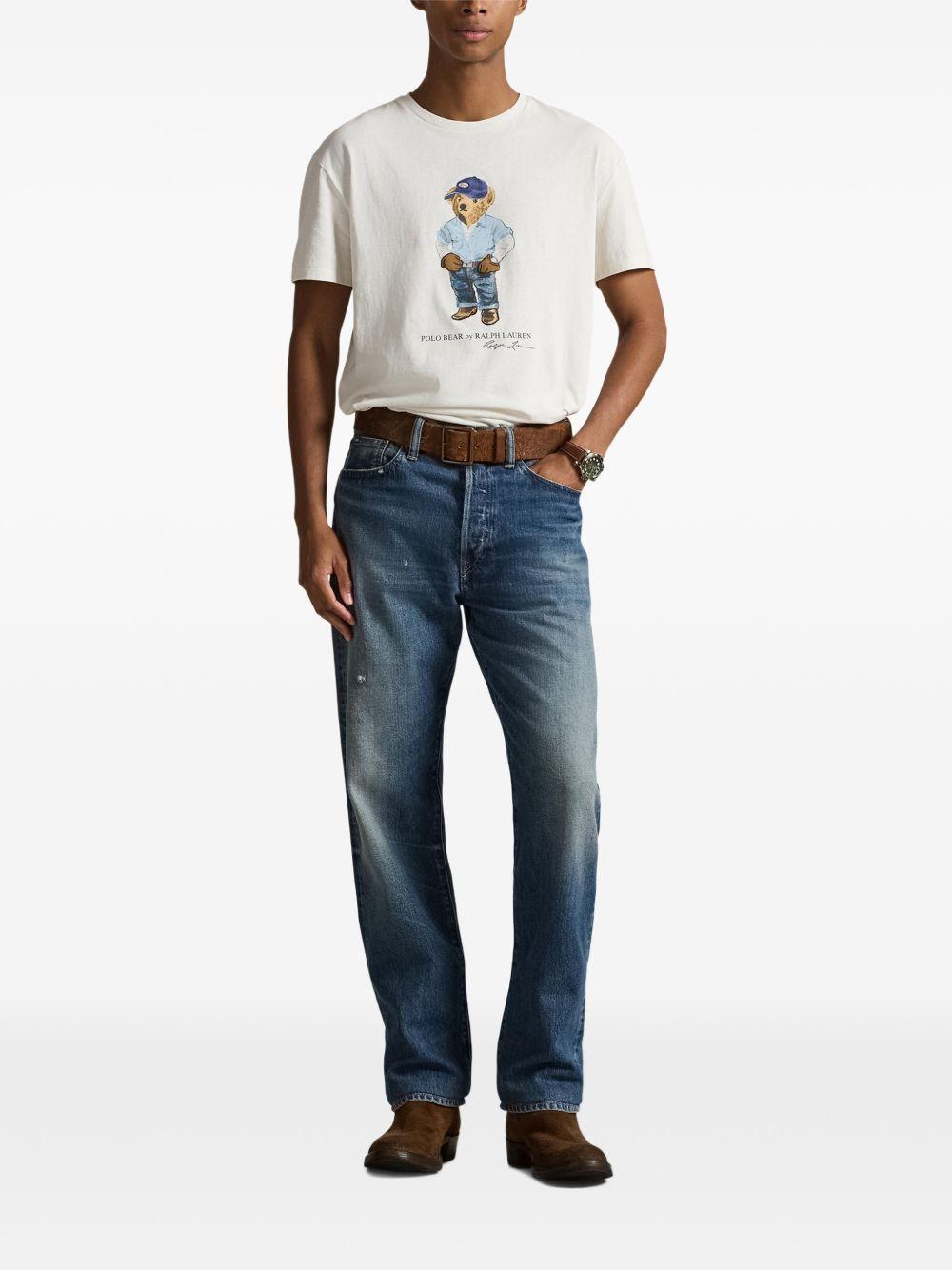 POLO RALPH LAUREN T-shirt con illustrazione grafica sul petto 