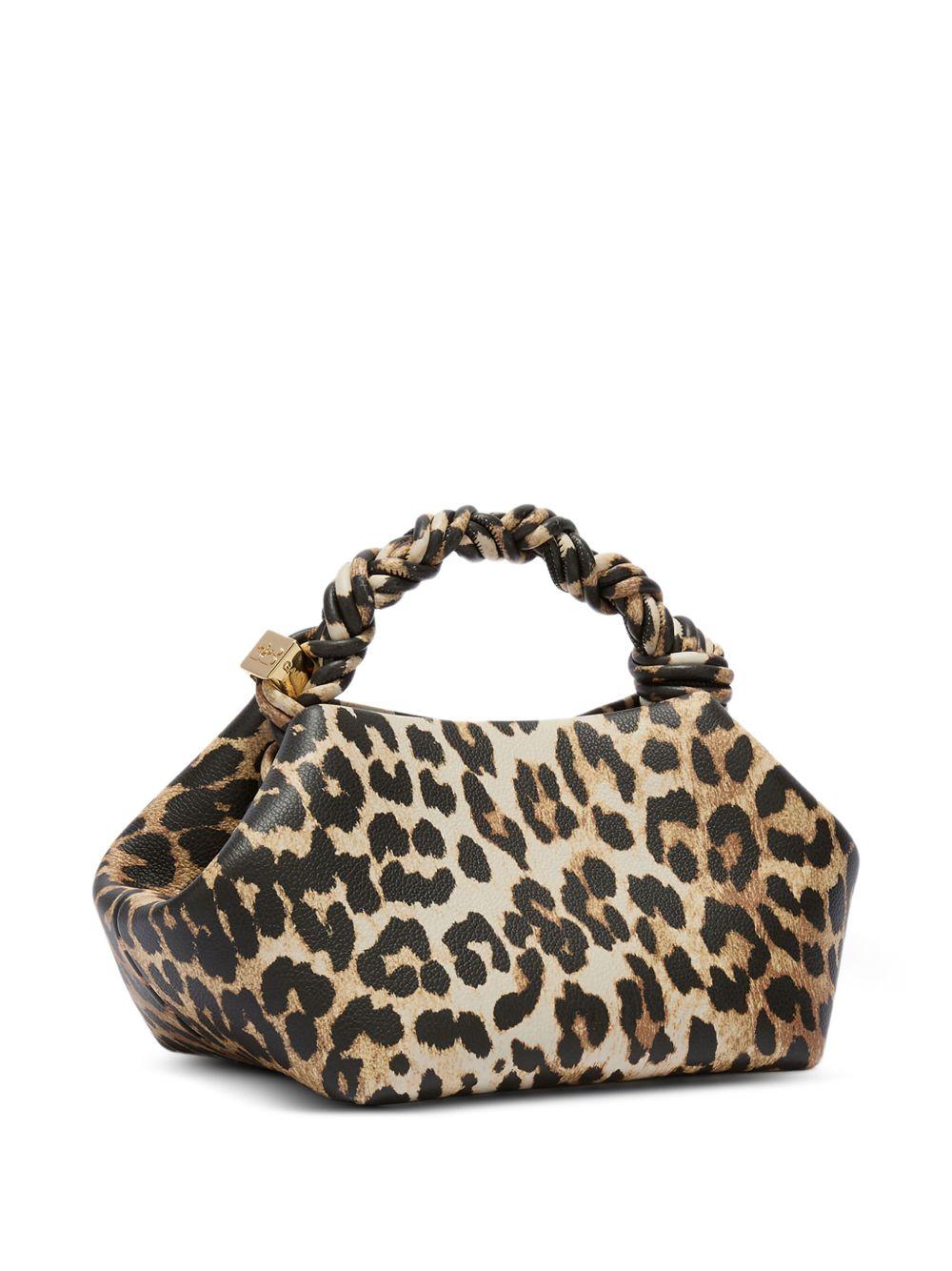 GANNI Borsa Small Leopard Bou animalier 