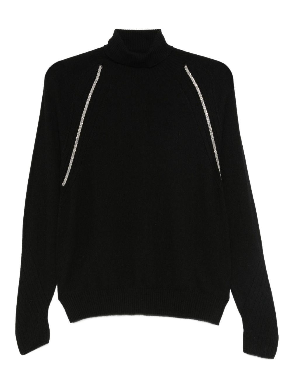 D EXTERIOR Maglia a collo alto nero 