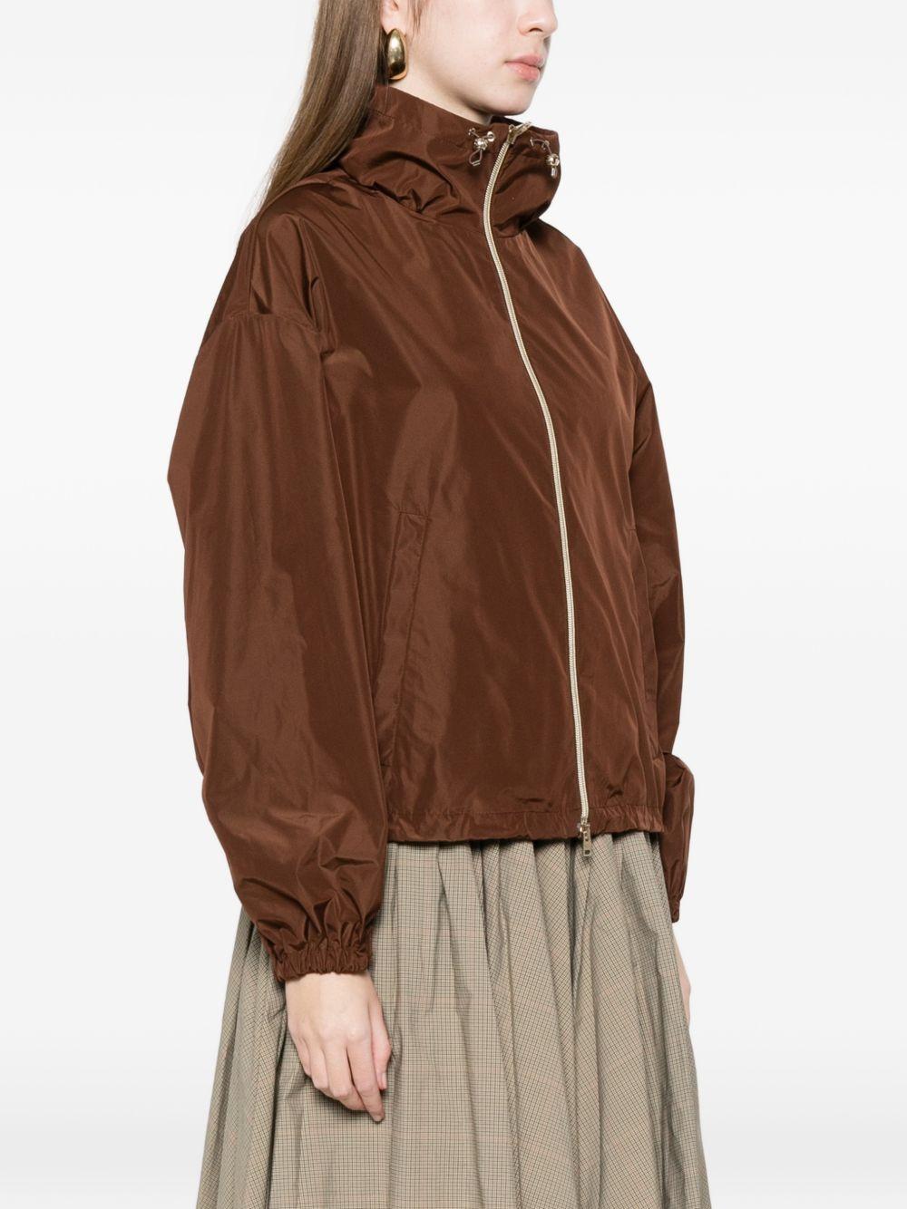 HERNO Giacca marrone con zip 