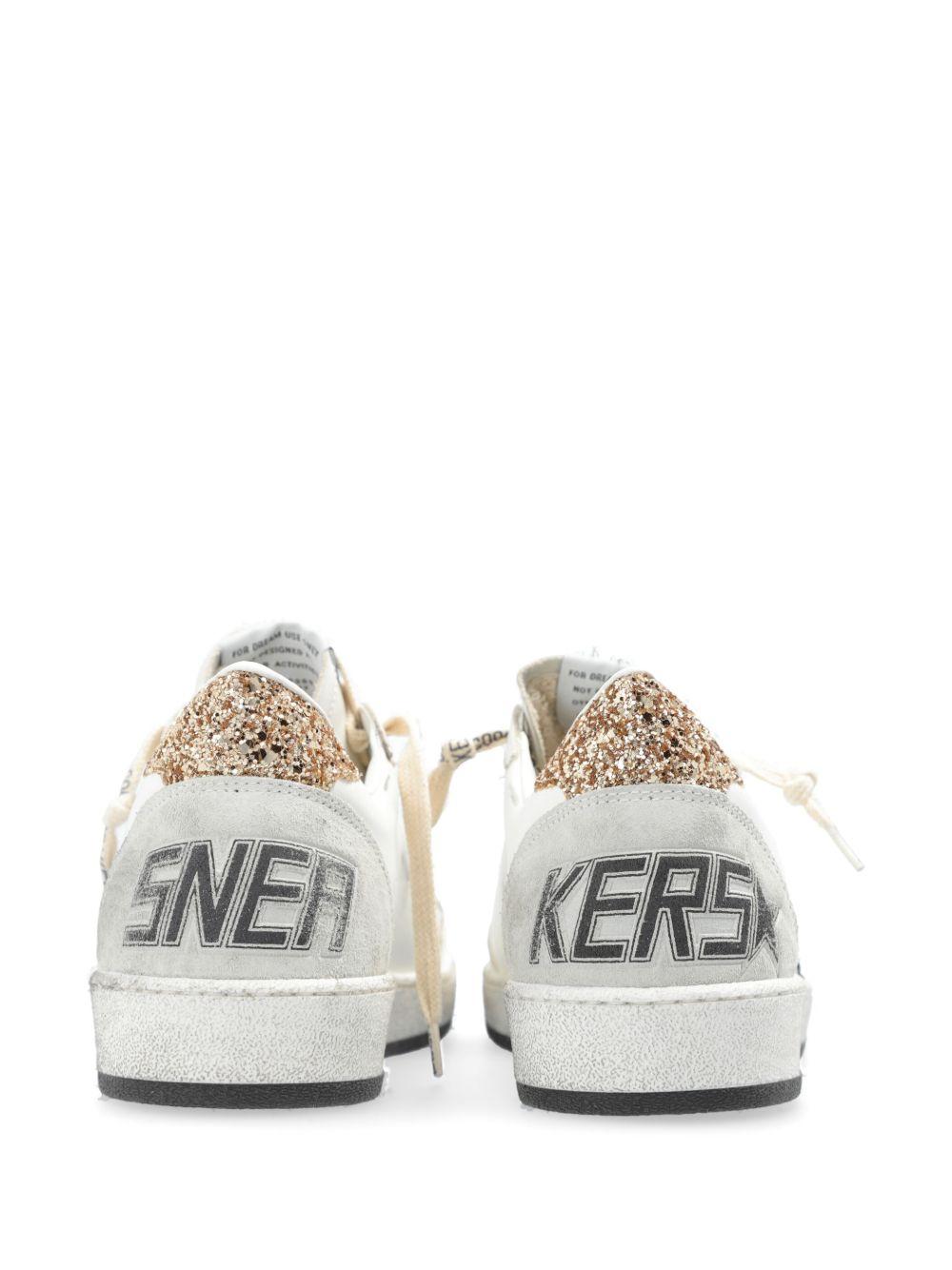 GOLDEN GOOSE Sneakers 'Ball Star' con tallone glitterato 