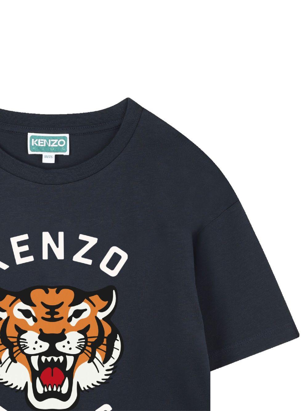 KENZO T-shirt a maniche corte in cotone con logo 