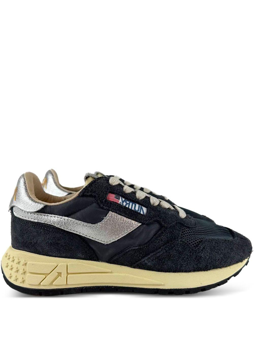 AUTRY Sneakers 'Reelwind' low in nylon e pelle scamosciata nera 