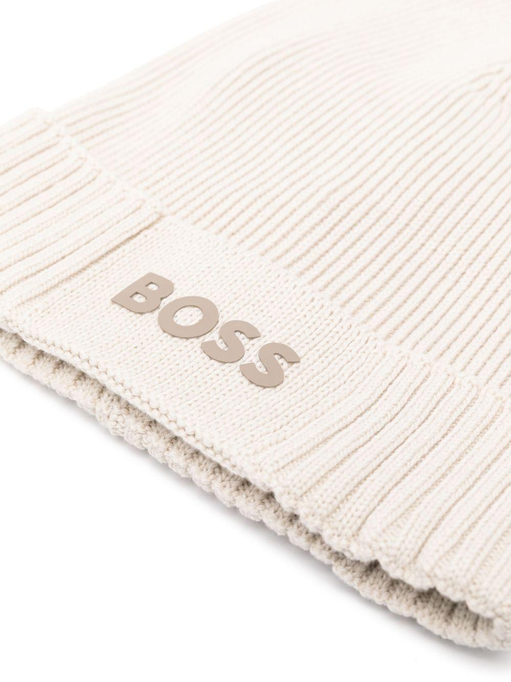 BOSS Cappello beige in cotone 
