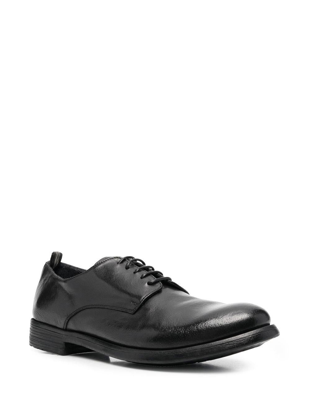 OFFICINE CREATIVE Scarpe stringate in pelle nera 