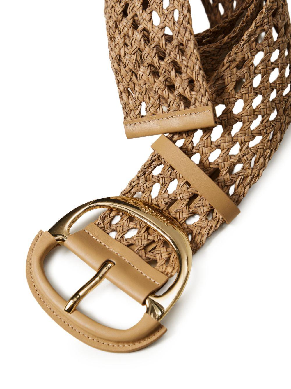 TWINSET Cintura intrecciata beige 