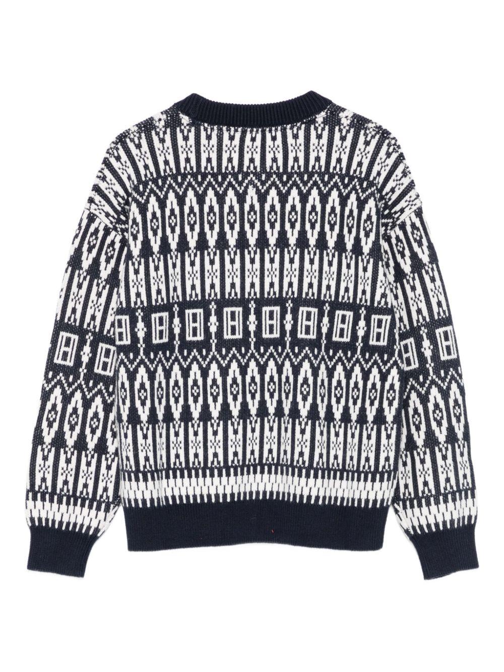 TOMMY HILFIGER Maglia girocollo con fantasia 