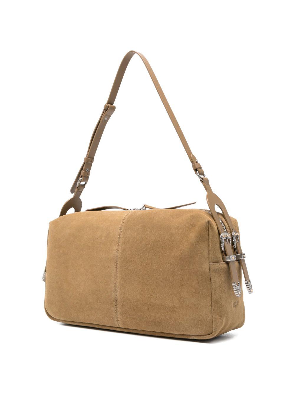 PINKO Borsa a spalla Big Suede marrone chiaro 