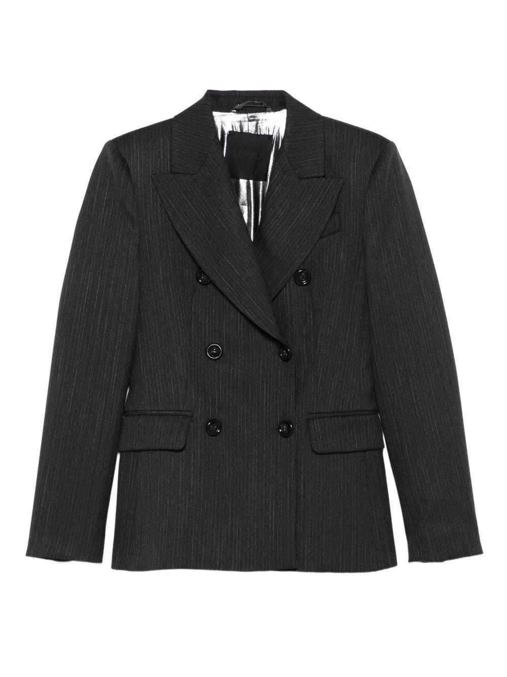 LIUJO Blazer doppiopetto gessato 