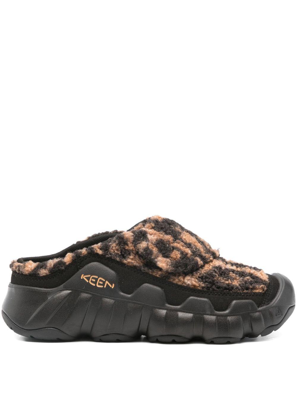KEEN Sabot con pelliccia e stampa animalier 