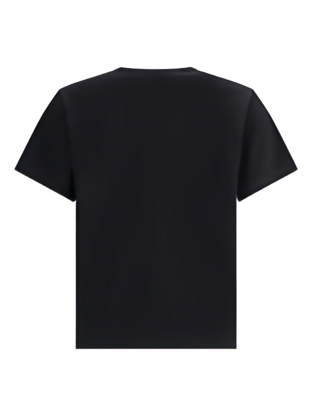 PREMIATA T-shirt in cotone nero con logo bianco 