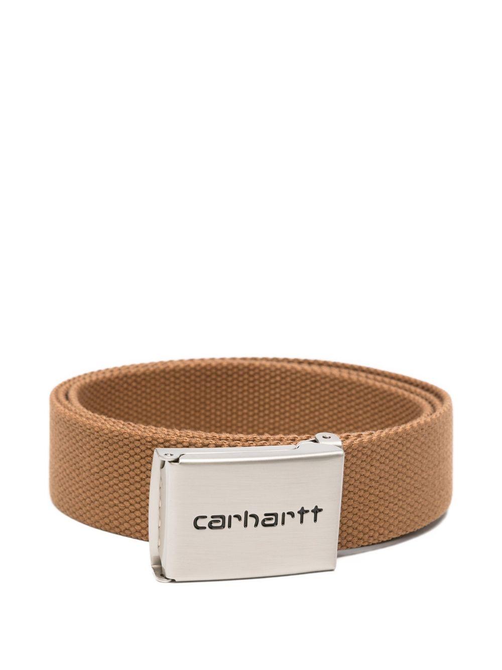 CARHARTT WIP Cintura a clip cromata 