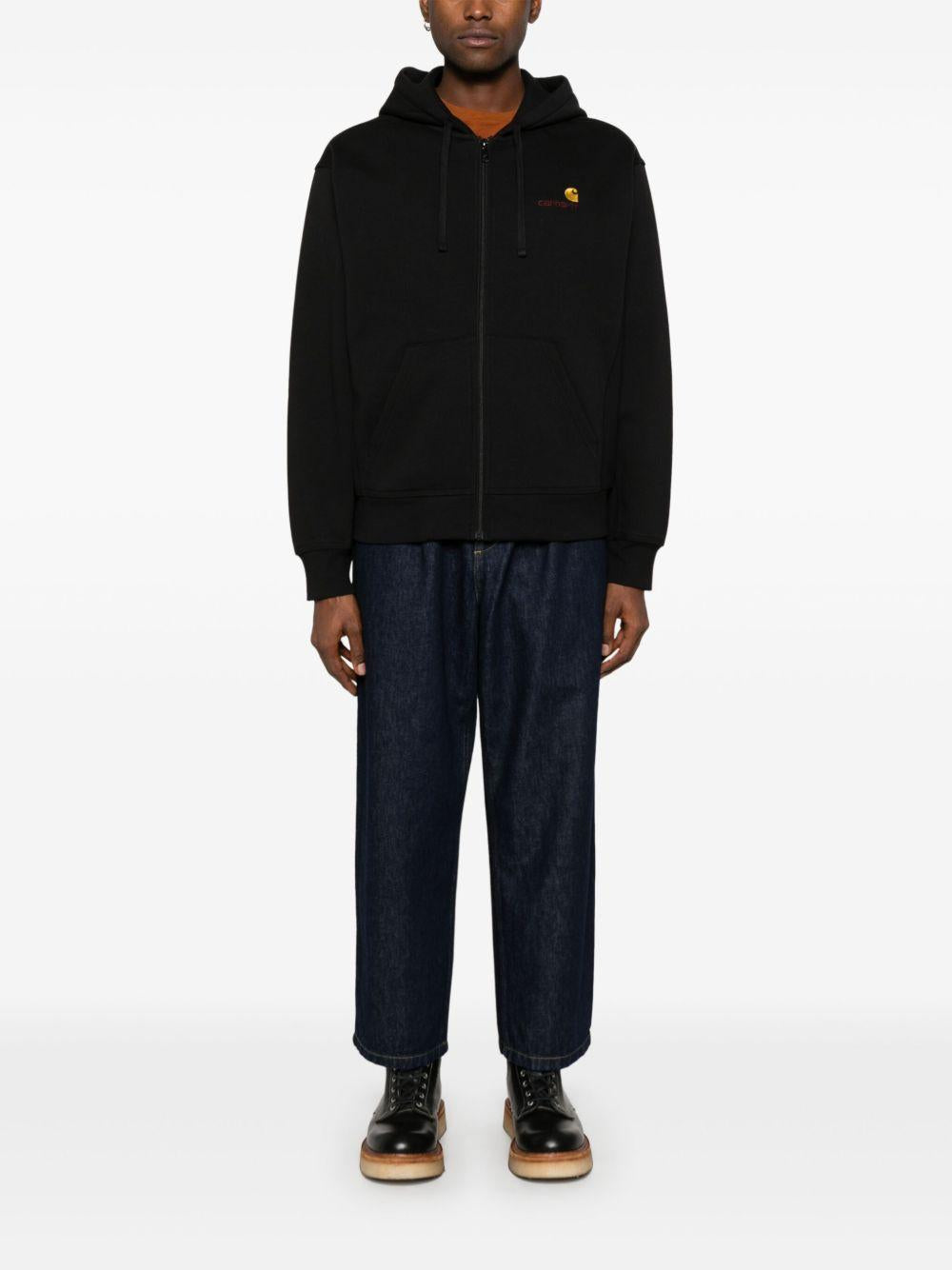 CARHARTT WIP Felpa 'American Script' nera 
