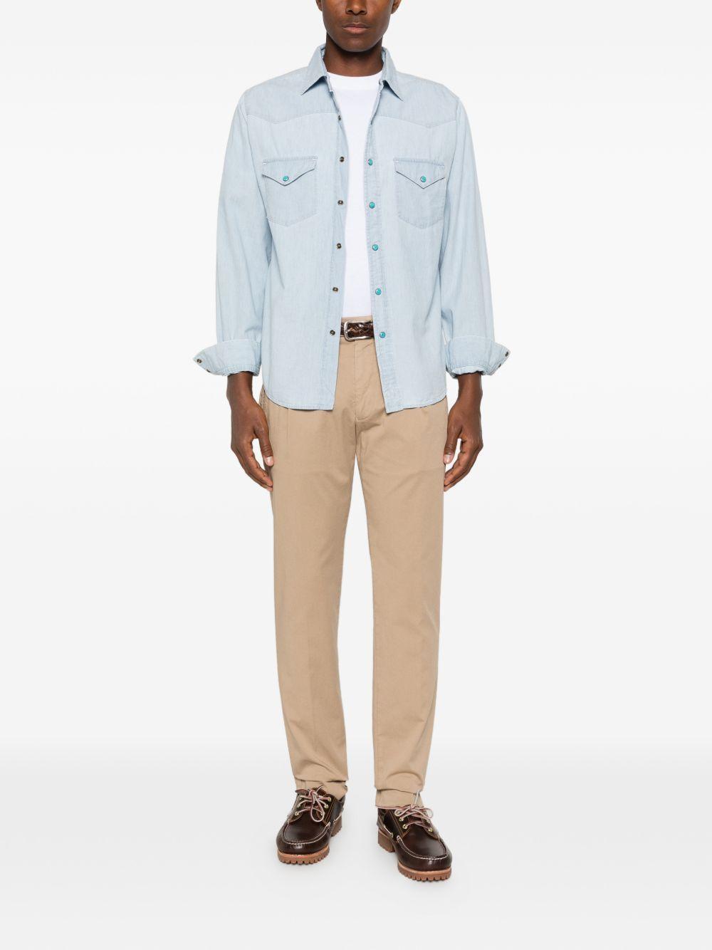 CHESAPEAKES Camicia Flagstaff in denim chiaro 