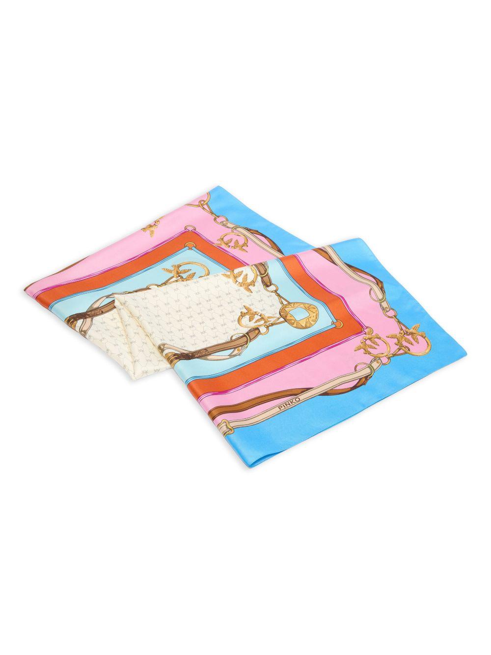 PINKO Foulard con grafica liberty multicolore 