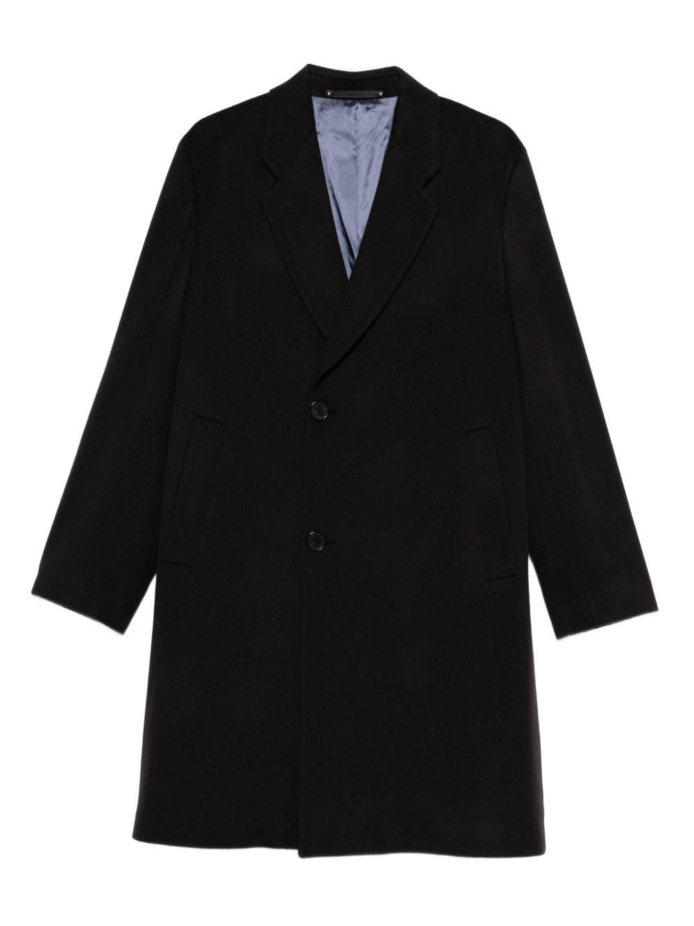 PAUL SMITH Cappotto nero di cashmere 