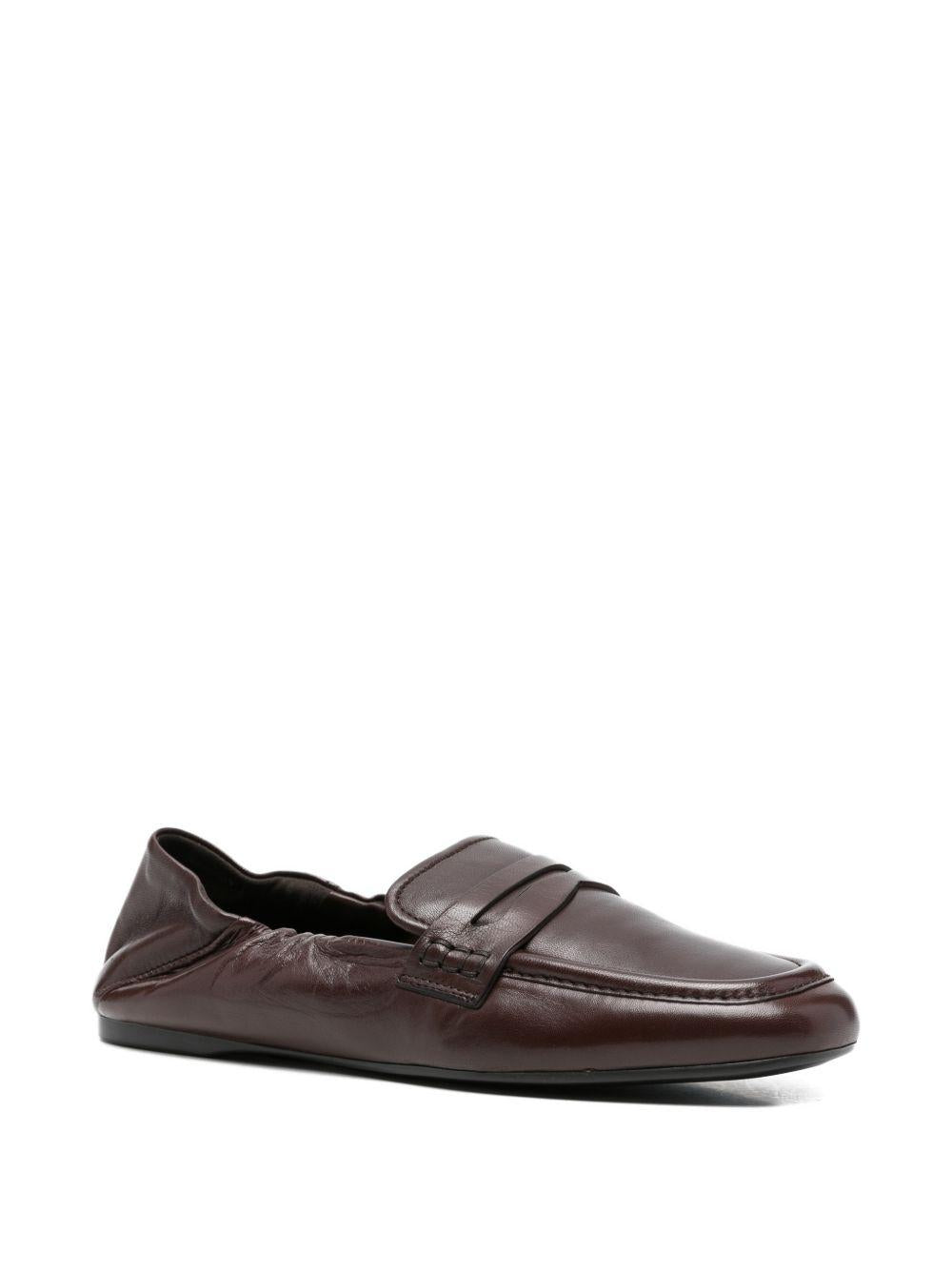 GUGLIELMO ROTTA Mocassini Satin in pelle marrone con elastico 