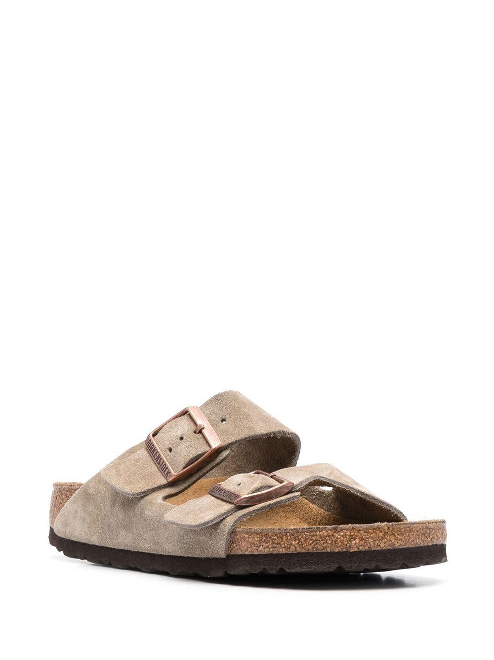 BIRKENSTOCK Ciabatte 'Arizona' in camoscio grigio chiaro 