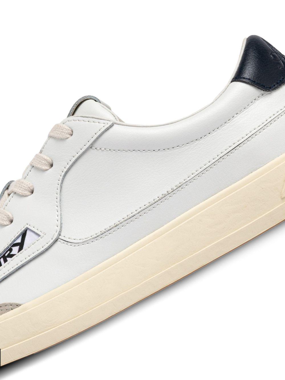 AUTRY Sneakers Windspace Low in pelle bianca e Space 