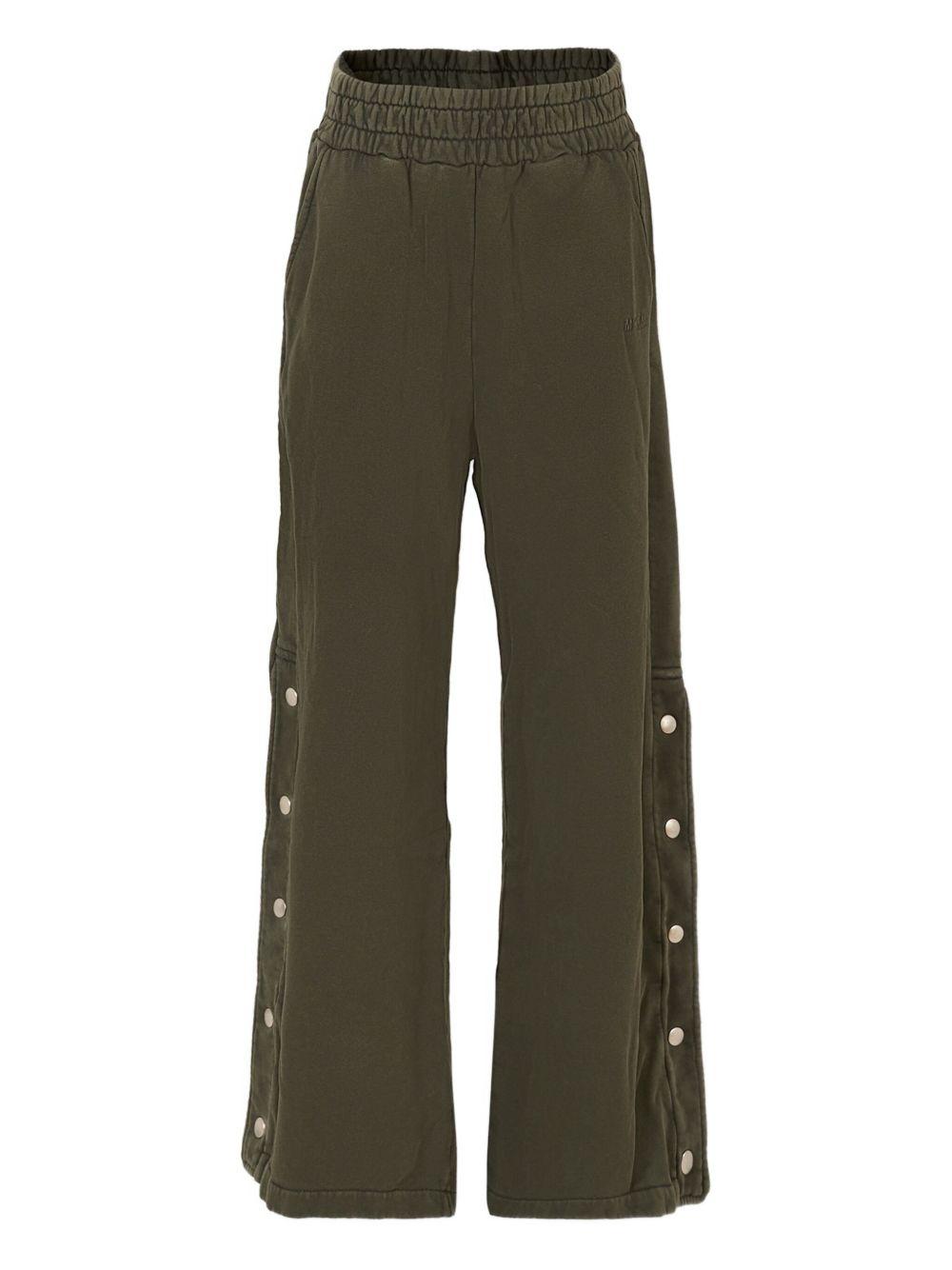 MSGM Pantaloni tuta con bottoni 