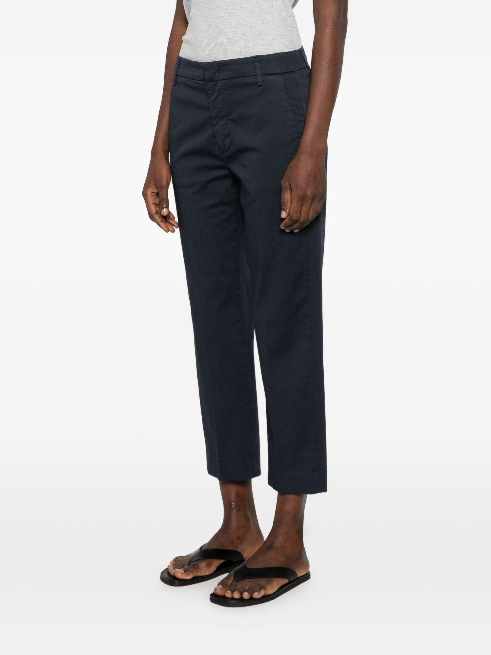 DONDUP Pantaloni Gaubert in cotone blu 