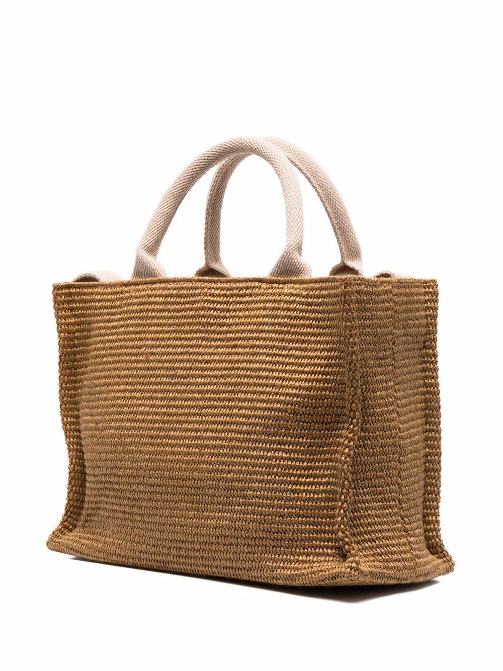 MARNI Borsa tote East-West in rafia 