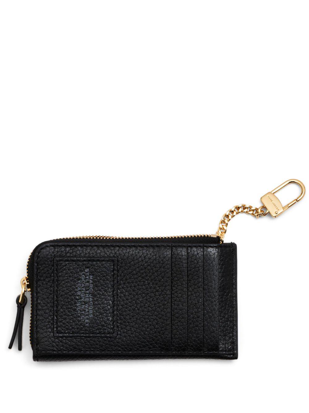 MARC JACOBS Portafoglio 'The Leather Top Zip Multi Wallet' in pelle nera 