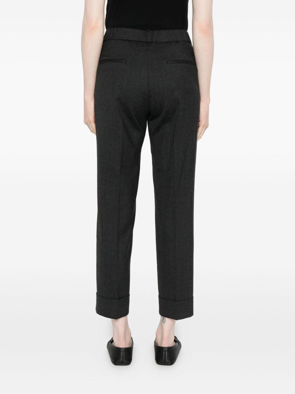 PESERICO Pantaloni crop antracite 