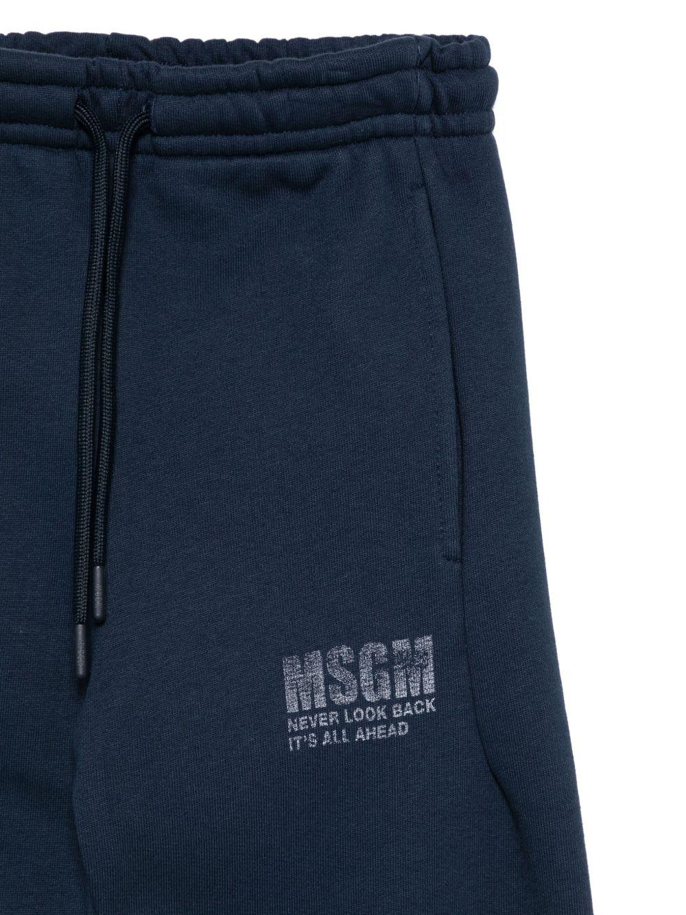 MSGM Pantaloni sportivi con logo 