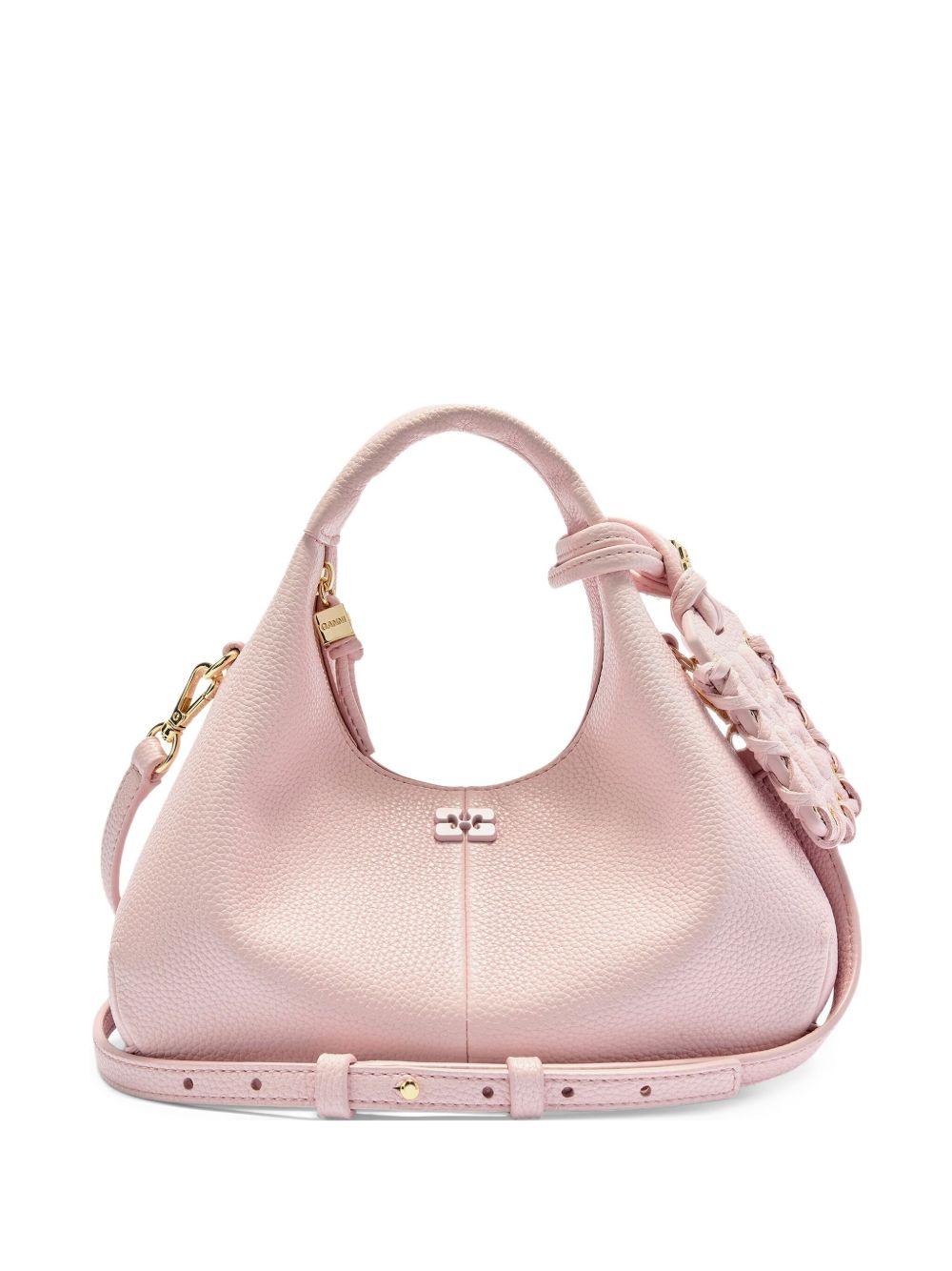 GANNI Borsa tote Hobo Mini rosa 